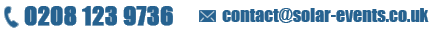 Tel: 0208 123 9736 - Email: contact@solar-events.co.uk